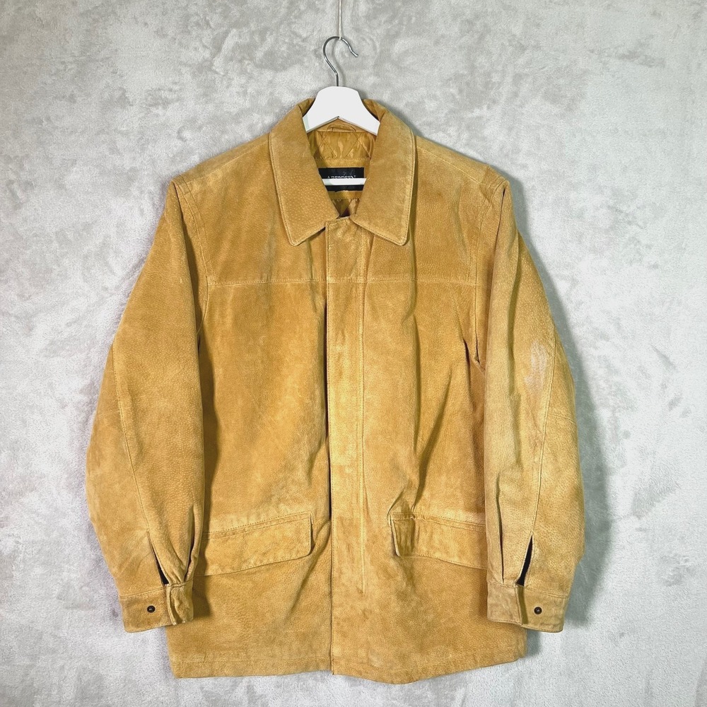 Vintage Aberdeen Jacket Mens Camel Suede Leather Western Ranch Coat Size M ?
